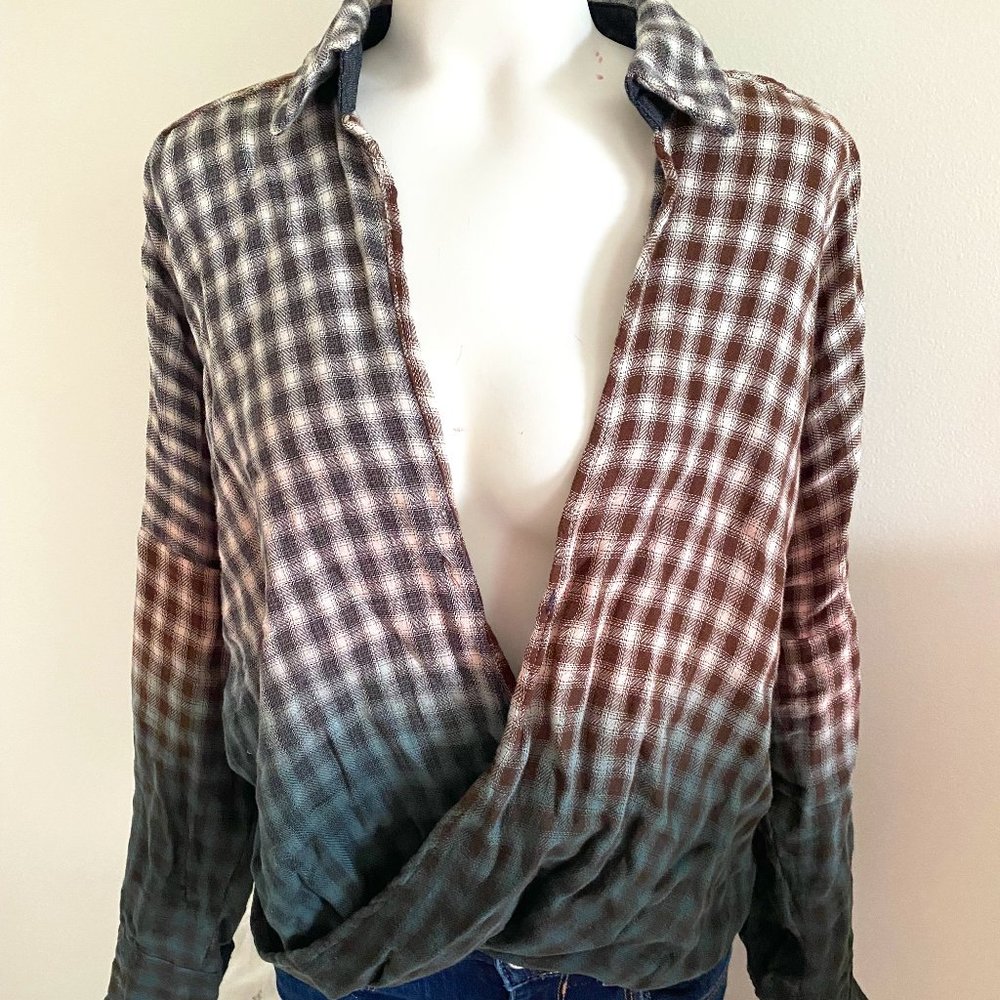 Flannel Surplice Top